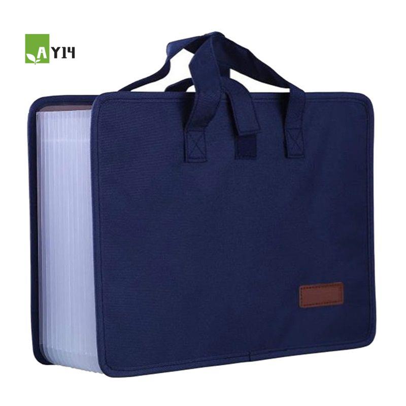 Expandable Accordion File Folder 13 Pockets - Папка-органайзер AY14 с 13 карманами и