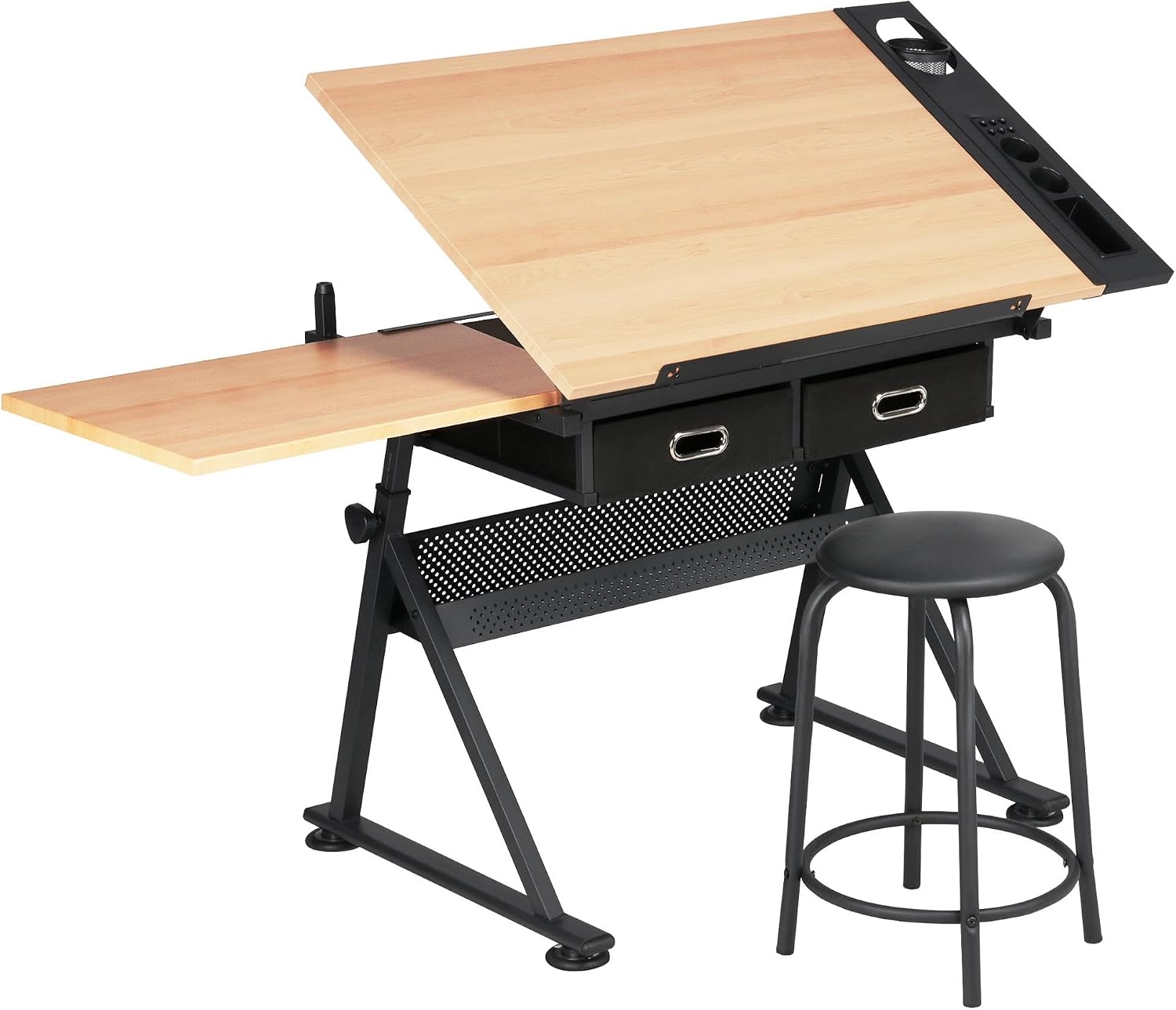 Office Furniture - Регулируемый чертежный стол с подходящим табуретом,