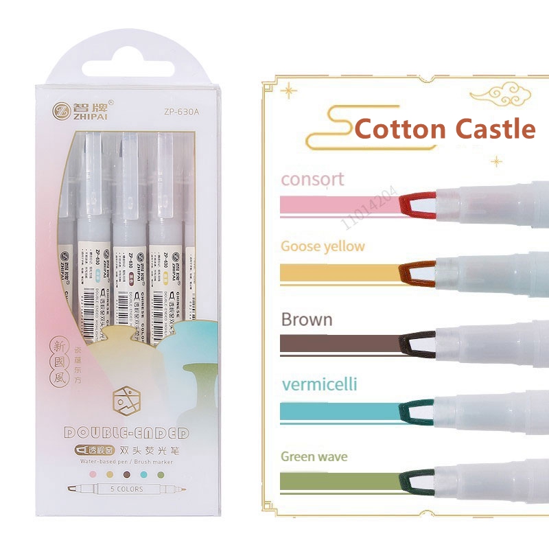 Pastel Highlighter Set Double Ended - 5 шт./набор, двойной наконечник