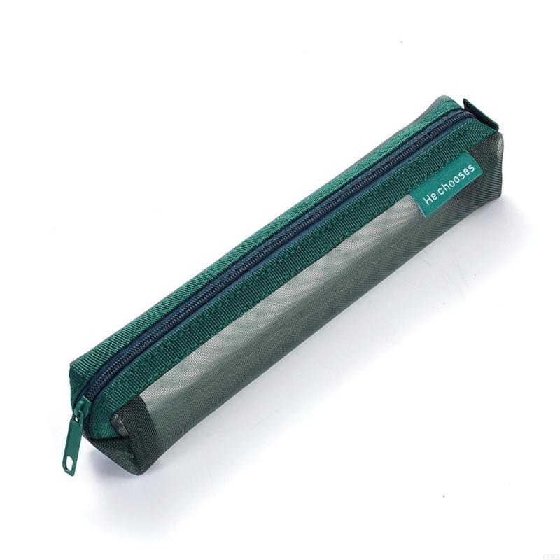 Clear Mesh Pencil Pouch For Exam - Прозрачный сетчатый пенал CORA, прозрачные пеналы