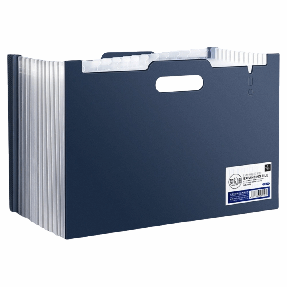 Expandable Accordion File Folder 13 Pockets - Папка-гармошка на 13 отделений, вертикальная, ручная,