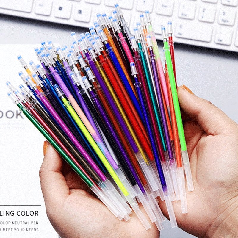 Pastel Highlighter Set Double Ended - Набор стержней для гелевых ручек, 12/100