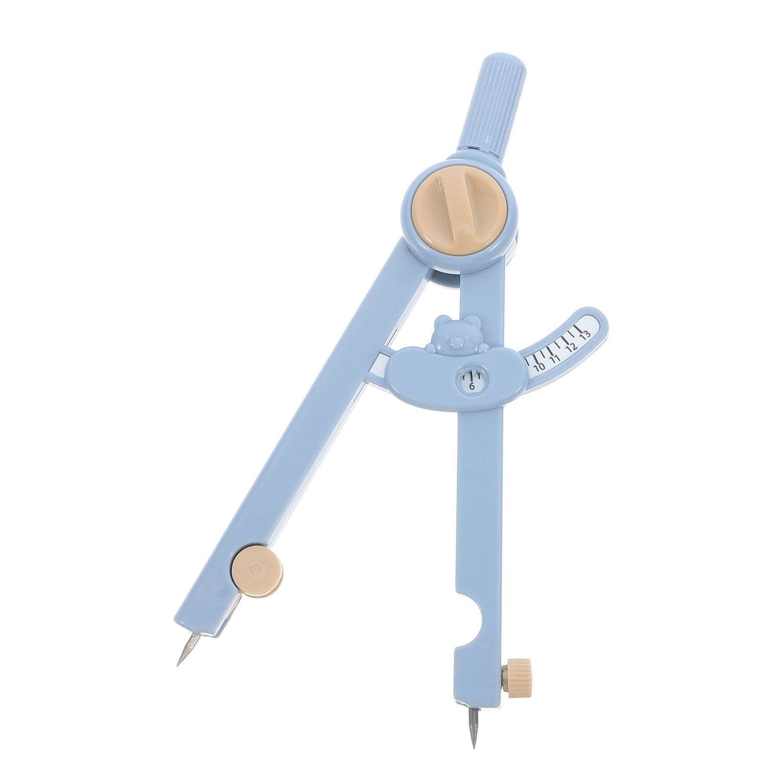 Math Geometry Set With Compass - 1 комплект портативных металлических циркулей и