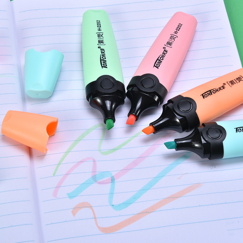 6 шт./компл., пастельные плоск – обзор и цена Pastel Highlighter Set Double Ended