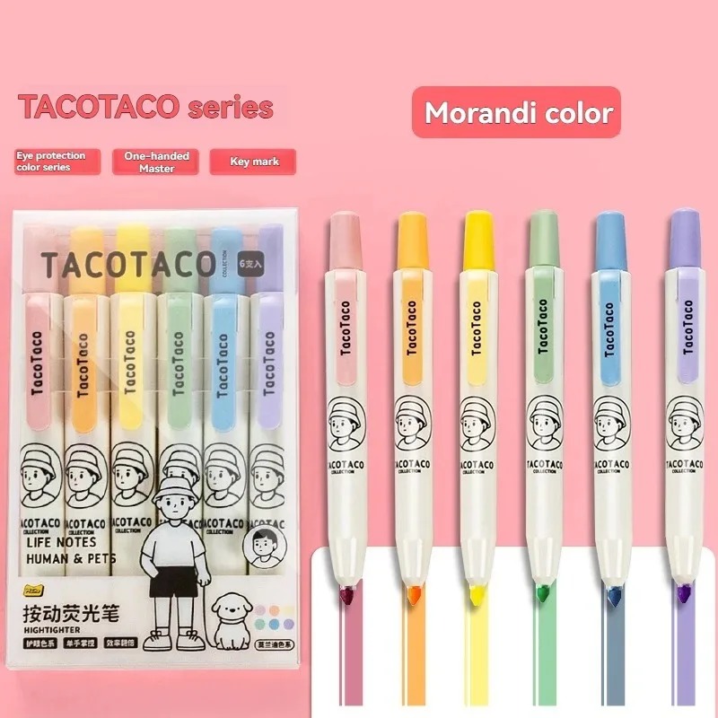 Набор из 6 маркеров-выделителе – обзор и цена Pastel Highlighter Set Double Ended