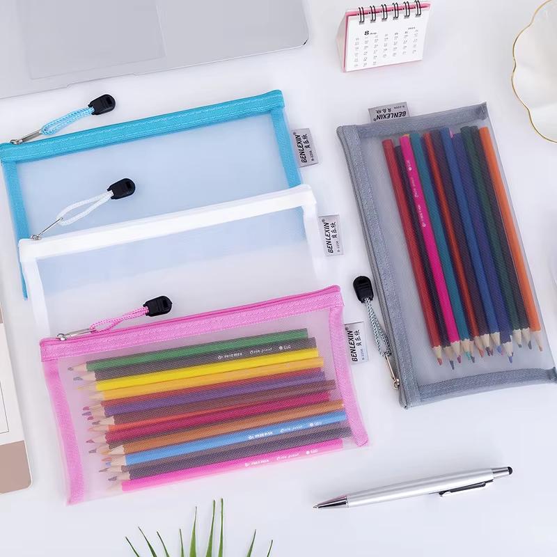 НОВЫЙ Прочный прозрачный сетча – обзор и цена Clear Mesh Pencil Pouch For Exam