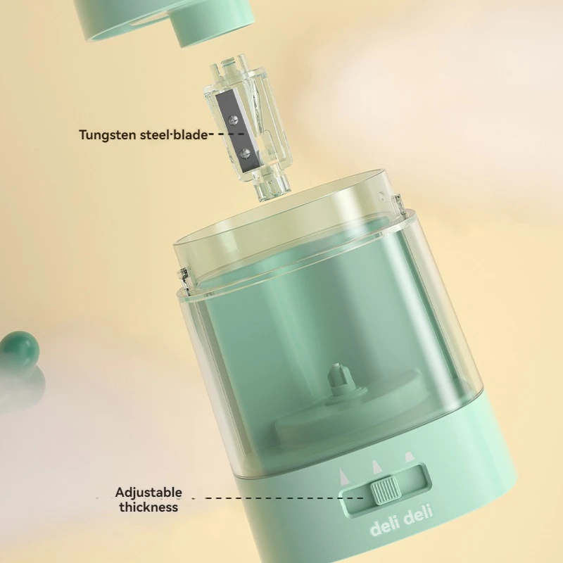Deli VA3 Зеленый USB аккумулят – обзор и цена Electric Pencil Sharpener Usb