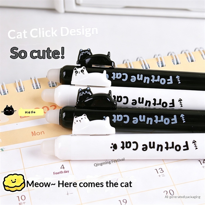 4 шт. милых гелевых ручек с из – обзор и цена Retractable Eraser Pen Click