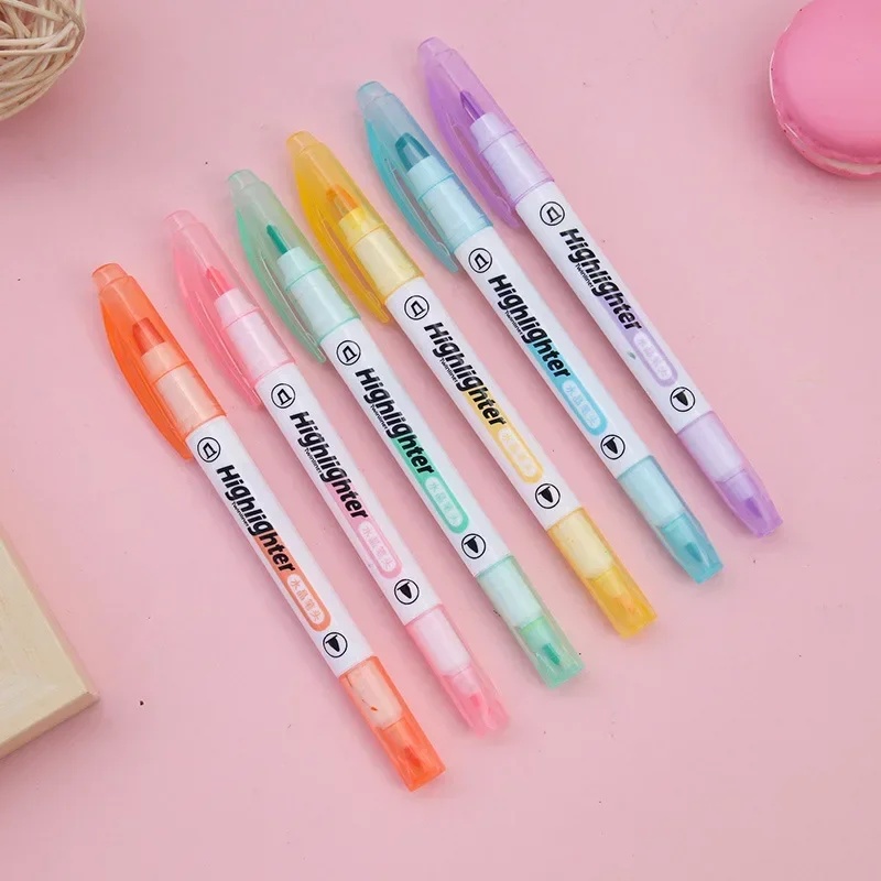 Набор из 6 уникальных маркеров – обзор и цена Pastel Highlighter Set Double Ended