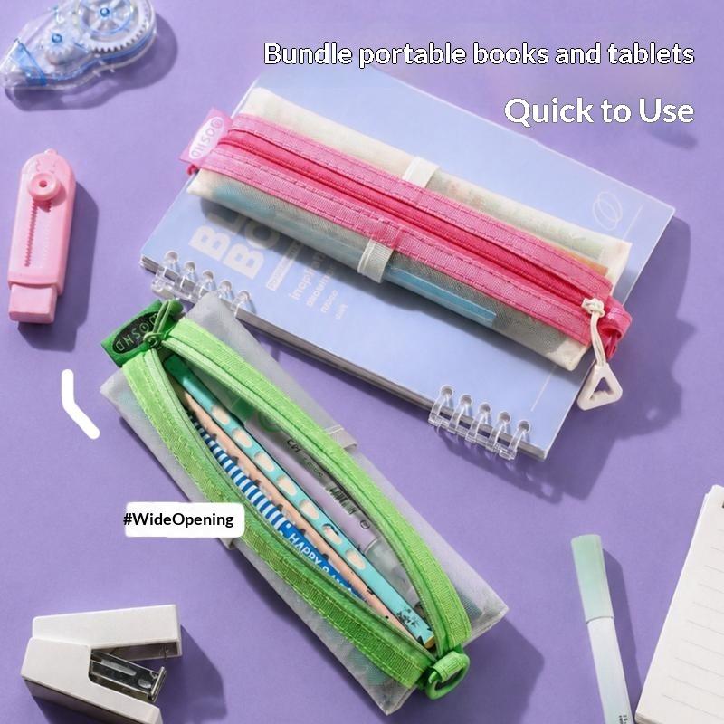 Прозрачный сетчатый пенал с дв – обзор и цена Clear Mesh Pencil Pouch For Exam