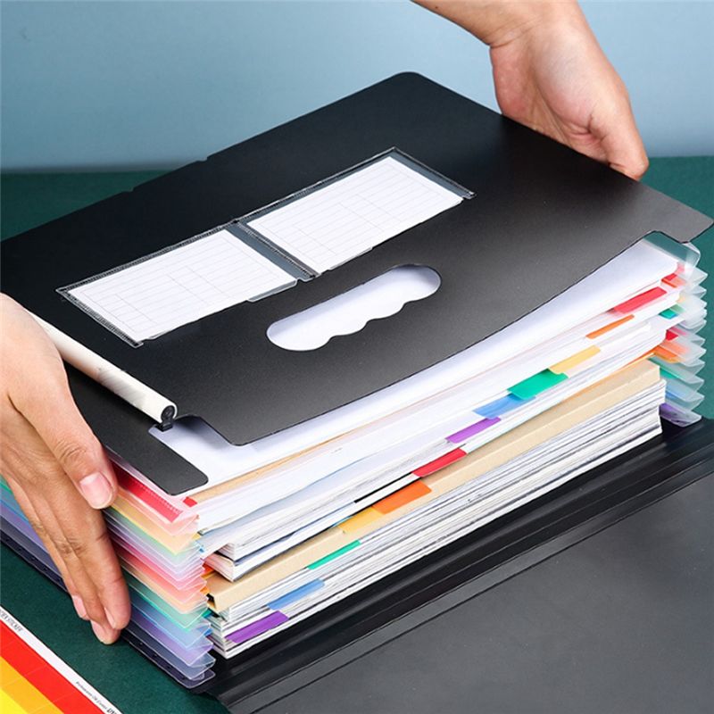 Папка-гармошка на 13 отделений – обзор и цена Expandable Accordion File Folder 13 Pockets
