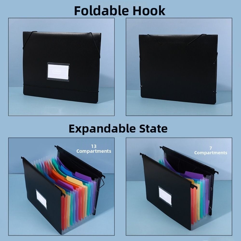 Папка-аккордеон на 7/13 отделе – обзор и цена Expandable Accordion File Folder 13 Pockets