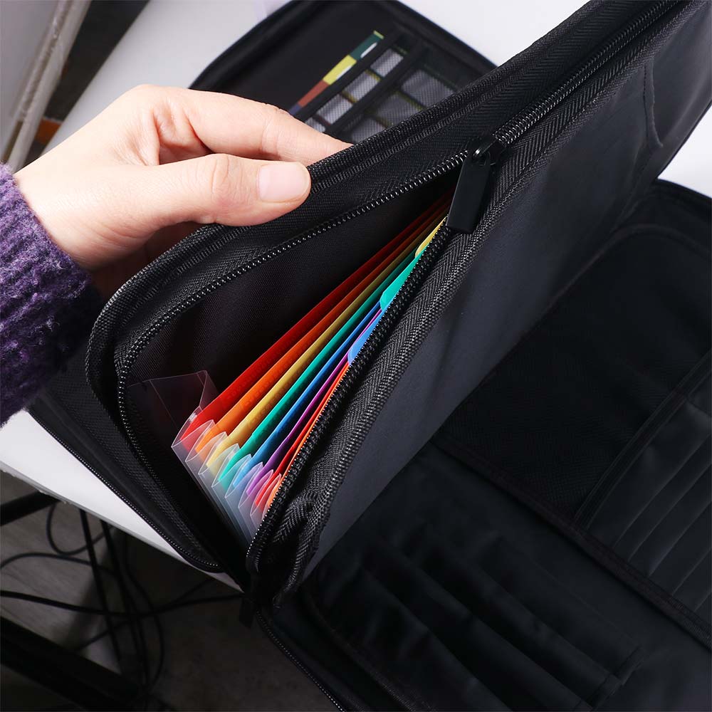 Огнестойкий бокс для документо – обзор и цена Expandable Accordion File Folder 13 Pockets