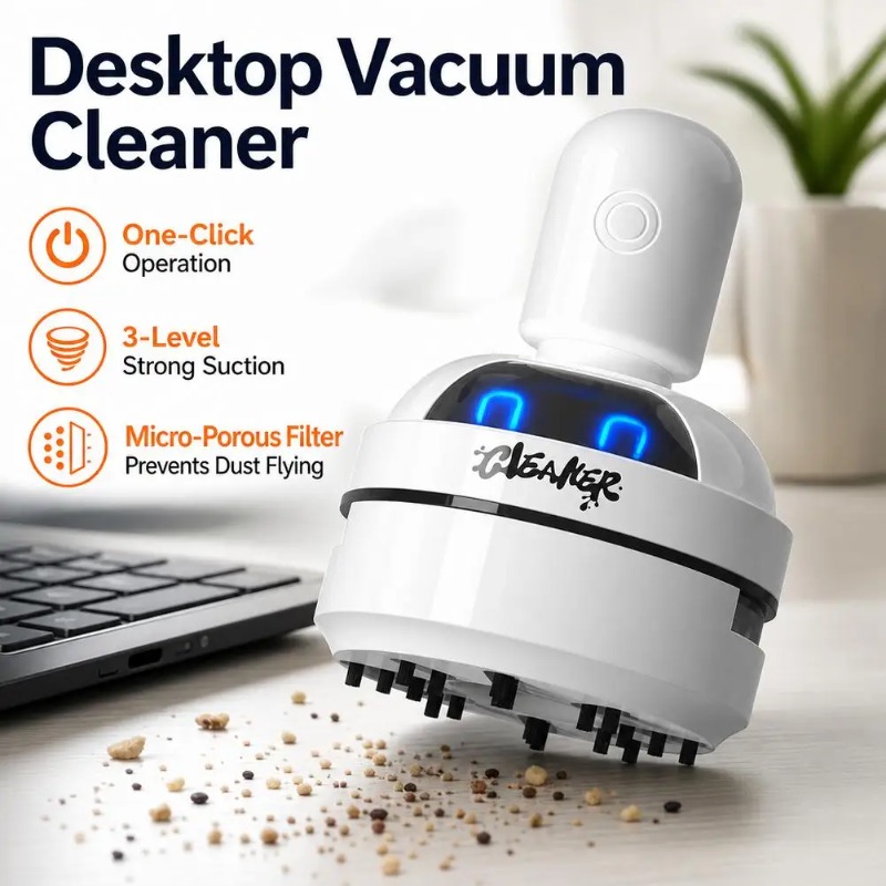Настольный пылесос-очиститель, – обзор и цена Mini Desktop Vacuum Cleaner For Eraser Dust