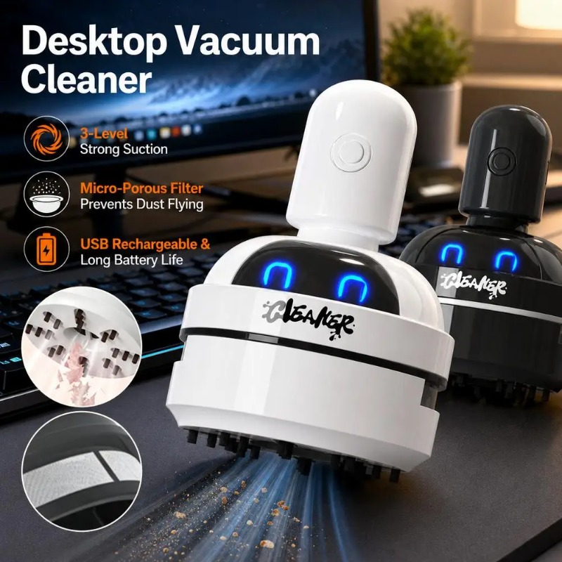 Настольный пылесос-очиститель, – обзор и цена Mini Desktop Vacuum Cleaner For Eraser Dust